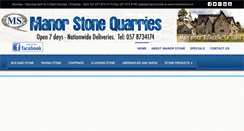 Desktop Screenshot of manorstone.ie