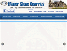 Tablet Screenshot of manorstone.ie